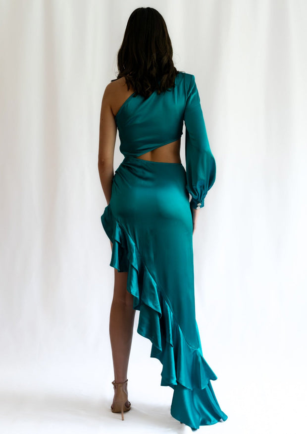 Tatiana Asymmetric Silk Dress