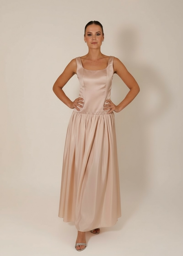 olesia satin dress Olesia Maxi Dress