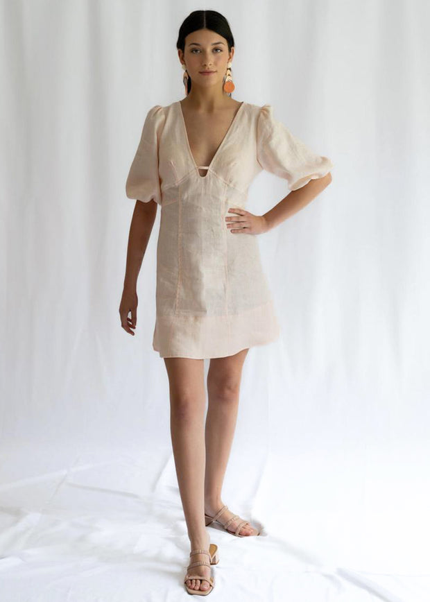 Sweet Summer Mini Linen Dress